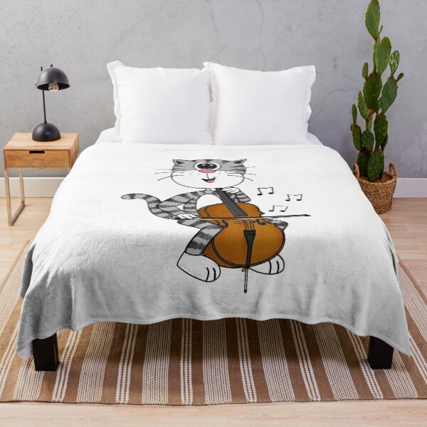 Item preview, Cat Playing Cello, Cellist String Musician Music Teacher designed and sold by doodlerob.
