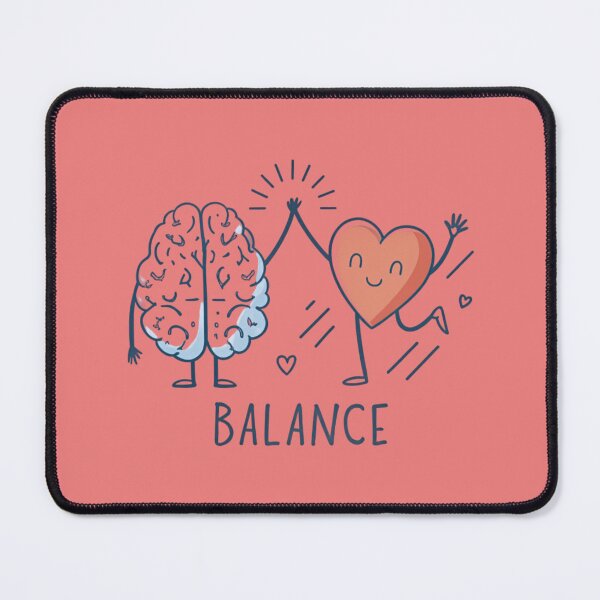 Item preview, Balance: Brain and Heart High Five Teamwork designed and sold by A1MarketDesigne.