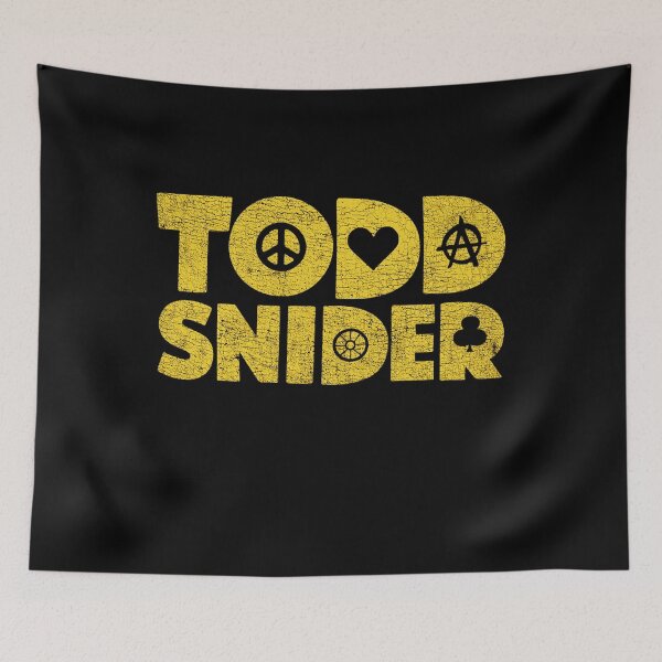 Item preview, Todd Snider Typography Peace Heart Symbol designed and sold by Jamesbaldwin10.
