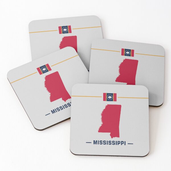 Item preview, Mississippi State Map - New Magnolia Flag Pride designed and sold by mashmosh.
