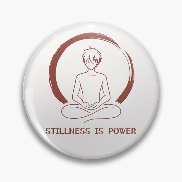 Item preview, Stillness Is Power – Minimal Zen Meditation Line Art designed and sold by SidTastic .