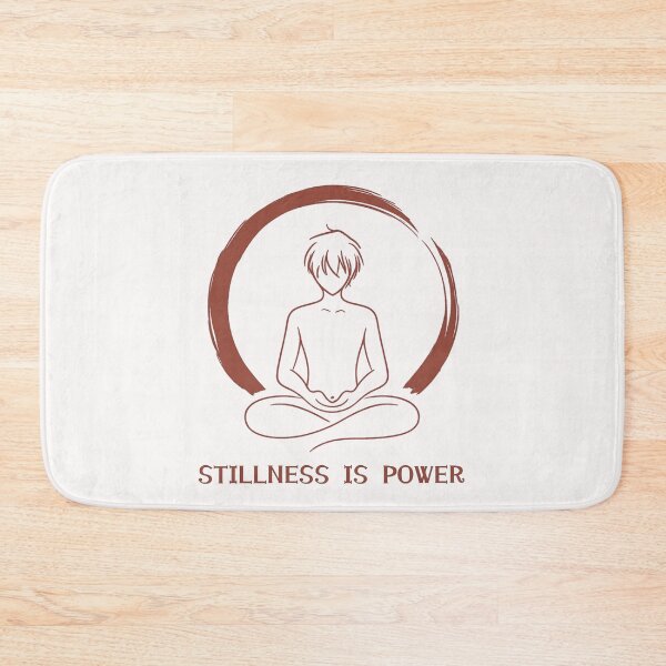 Item preview, Stillness Is Power – Minimal Zen Meditation Line Art designed and sold by SidTastic .