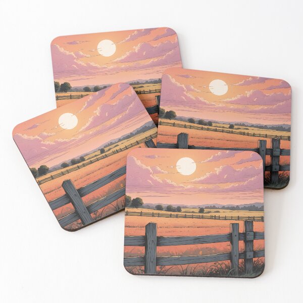 Item preview, Orange Skies Over Open Fields designed and sold by HorizonHues.