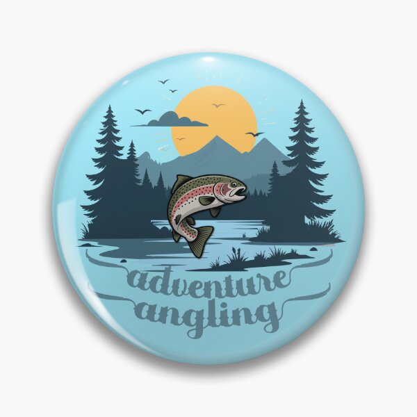 Item preview, Adventure angler trout fishing illustration designed and sold by Art-Horizon.
