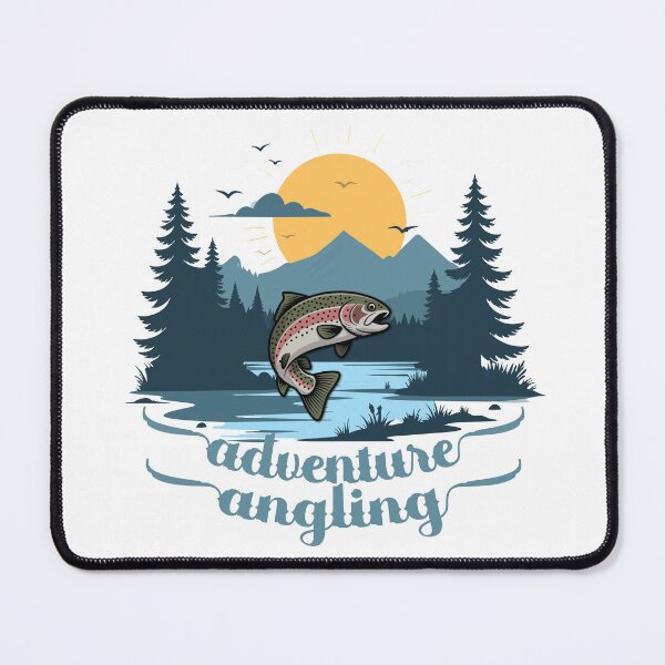 Item preview, Adventure angler trout fishing illustration designed and sold by Art-Horizon.