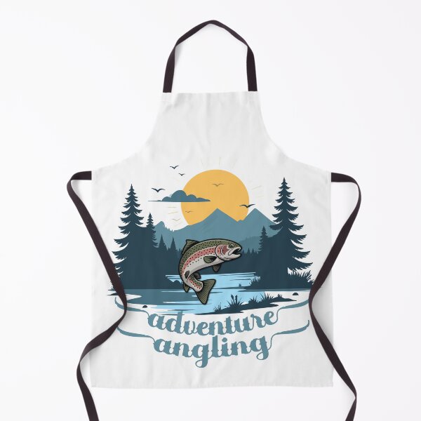 Item preview, Adventure angler trout fishing illustration designed and sold by Art-Horizon.