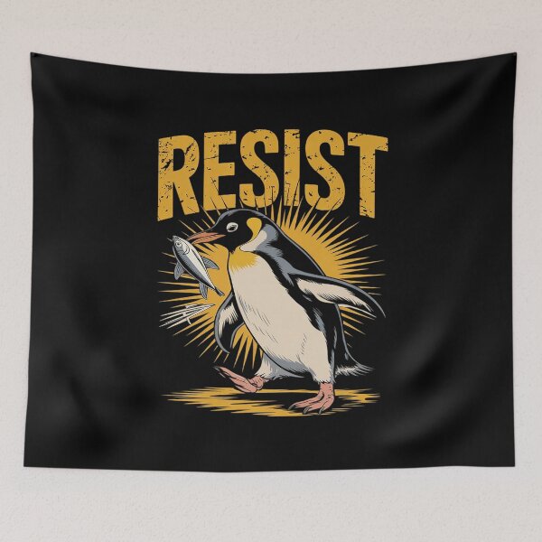 Item preview, Resist Penguin Activism designed and sold by AquaKiev.