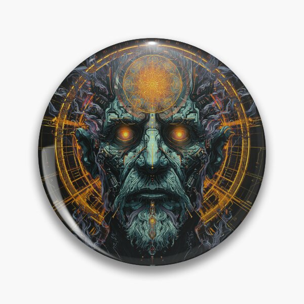 Item preview, Cyber Alchemist With Glowing Halo designed and sold by DarkSpaceVibes.