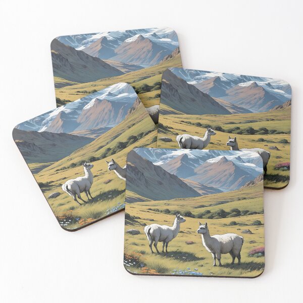 Item preview, Llamas on the Wind Plateau designed and sold by HorizonHues.