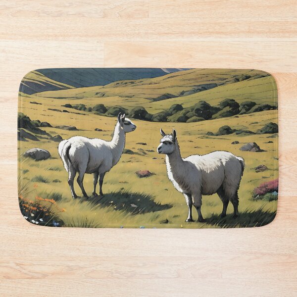 Item preview, Llamas on the Wind Plateau designed and sold by HorizonHues.