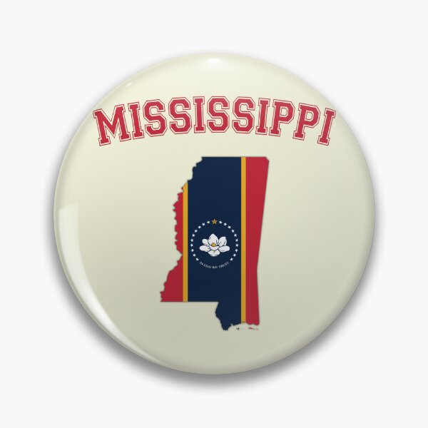 Artikelvorschau, Flaggenkarte des Bundesstaates Mississippi – Der neue Magnolia Pride entworfen und verkauft von mashmosh.