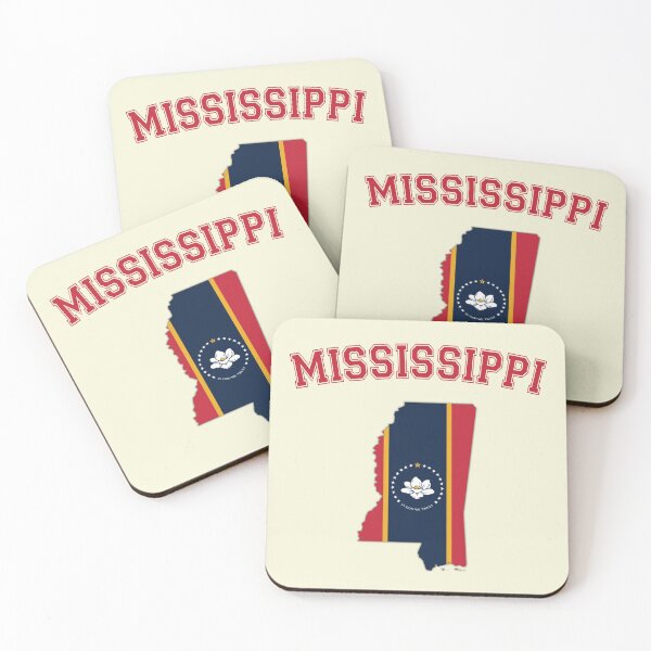 Item preview, Mississippi State Flag Map - The New Magnolia Pride designed and sold by mashmosh.