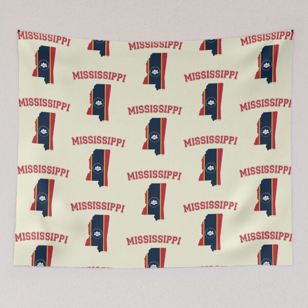 Item preview, Mississippi State Flag Map - The New Magnolia Pride designed and sold by mashmosh.