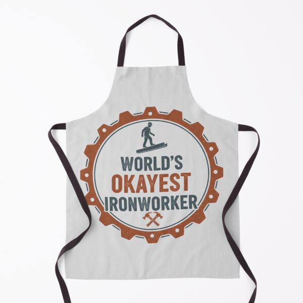 Item preview, World's Okayest Ironworker Funny Blue Collar Trade Art designed and sold by Nordic Echo.