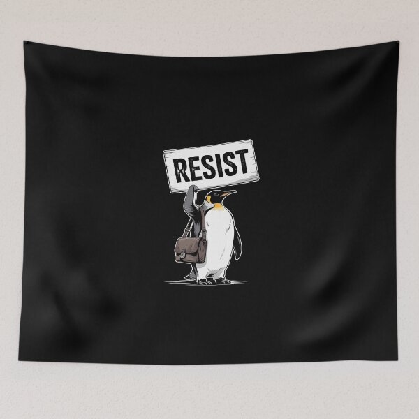Item preview, Resist Penguin Activism  designed and sold by SyntaxClaw.
