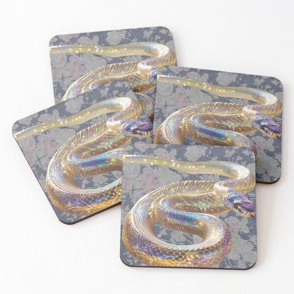 Item preview, Iridescent Snake on Floral designed and sold by Jem Sabre.