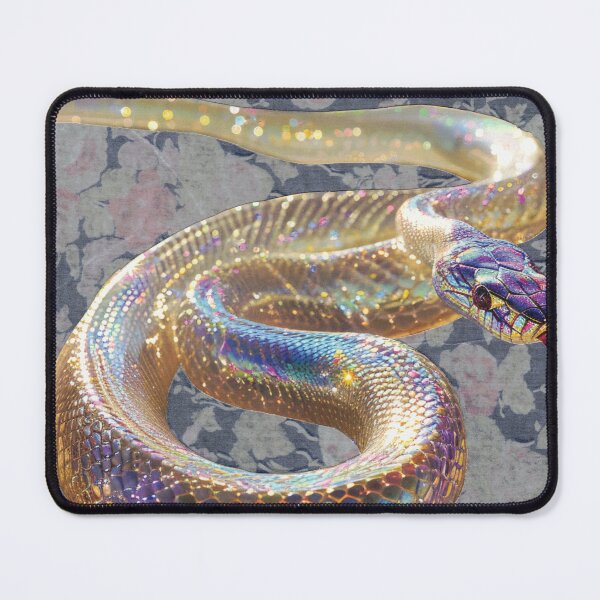 Item preview, Iridescent Snake on Floral designed and sold by Jem Sabre.