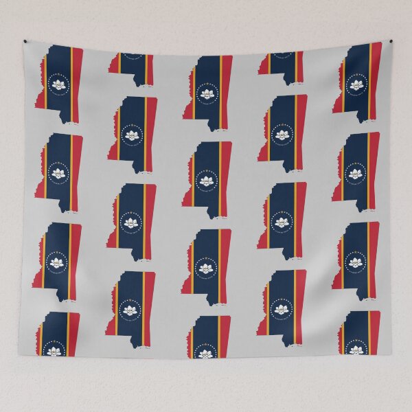 Item preview, The New Mississippi State Flag Map Silhouette designed and sold by mashmosh.