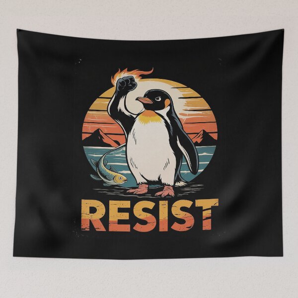 Item preview, Resist Penguin Activism designed and sold by AquaKiev.