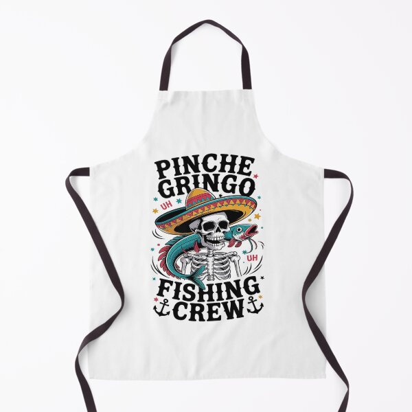 Item preview, Pinche Gringo Fishing Crew Skeleton Fish designed and sold by FadeOfThrone.