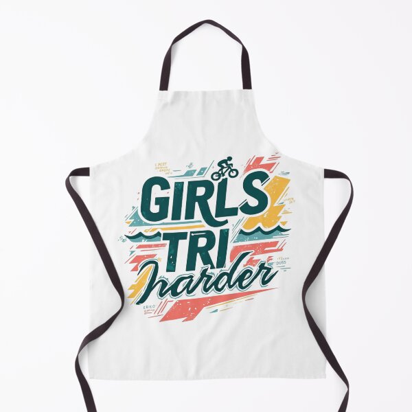 Item preview, Girls Tri Harder Triathlon Motivation Design – Strong Women Swim Bike Run Art designed and sold by Triathlongram.
