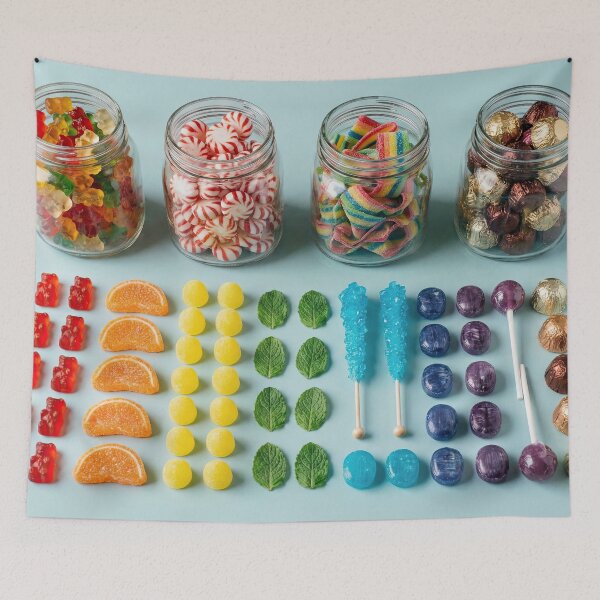 Item preview, Colorful Candy Knolling Flat Lay designed and sold by SavinMercantile.