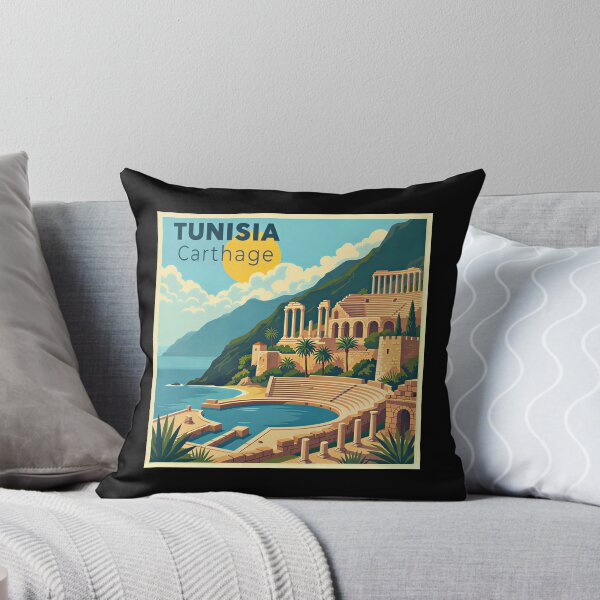 Item preview, A Nostalgic Classic Travel Poster – Tunisia Carthage designed and sold by Blok45.