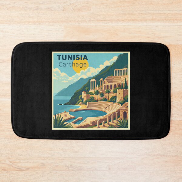 Item preview, A Nostalgic Classic Travel Poster – Tunisia Carthage designed and sold by Blok45.