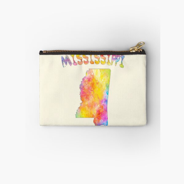 Item preview, Mississippi State Map - Vibrant Watercolor Art Silhouette designed and sold by mashmosh.