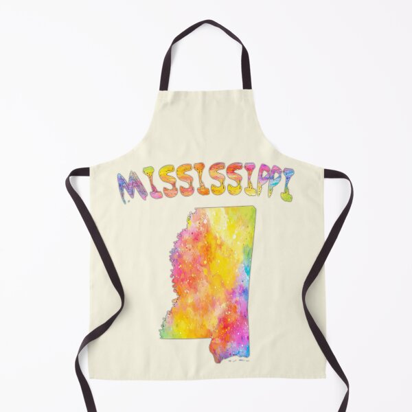 Item preview, Mississippi State Map - Vibrant Watercolor Art Silhouette designed and sold by mashmosh.