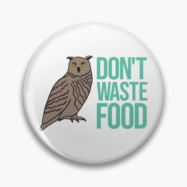 Item preview, Dont Waste Food owl design designed and sold by Innet.