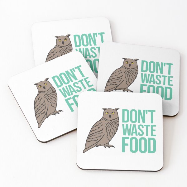 Item preview, Dont Waste Food owl design designed and sold by Innet.