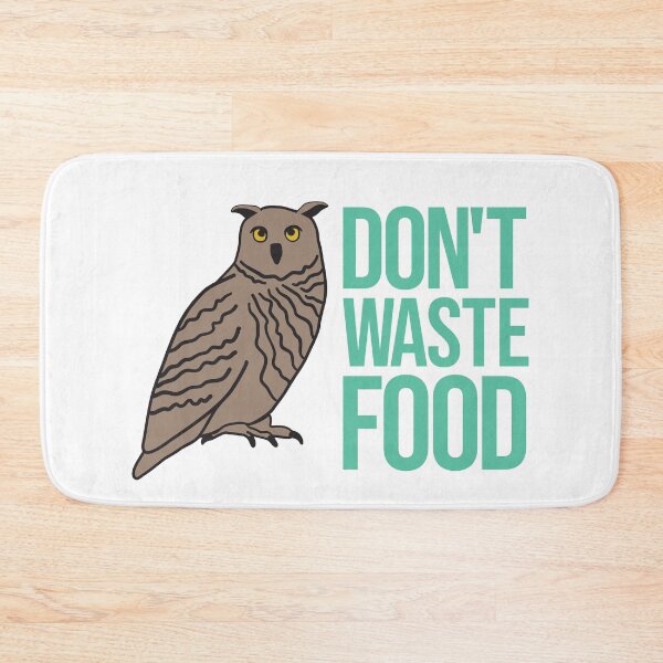 Item preview, Dont Waste Food owl design designed and sold by Innet.