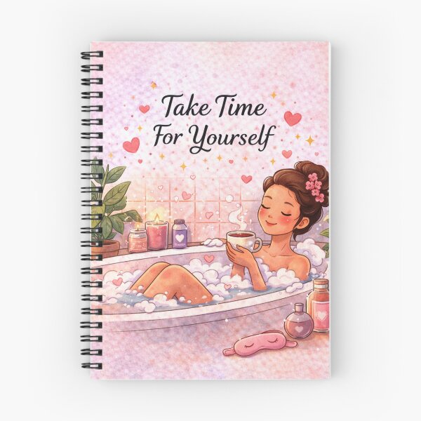 Item preview, Take Time For Yourself – Cozy Bath Self Care Art designed and sold by PunchDrop.