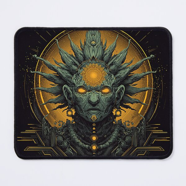 Item preview, Tribal Cyber Shaman With Solar Halo designed and sold by DarkSpaceVibes.