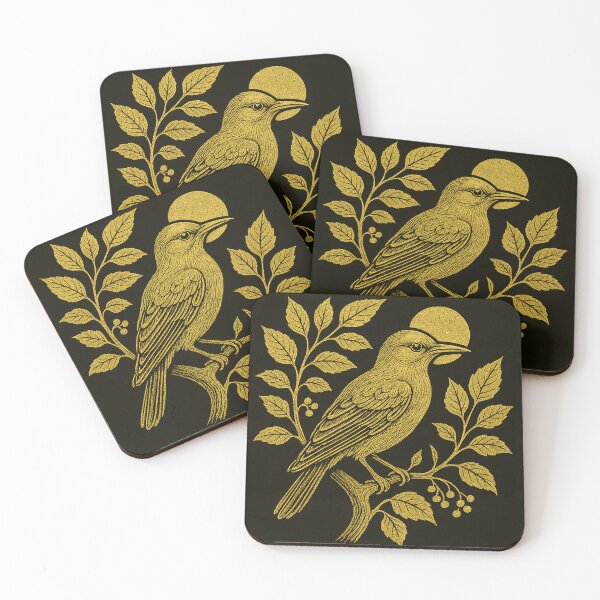 Item preview, Golden Oriole on Linden Tree Illustration designed and sold by Litely.