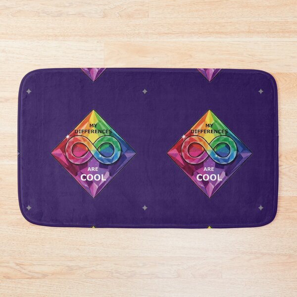 Item preview, My Differences Are Cool Rainbow Infinity Gem designed and sold by PixelQ.