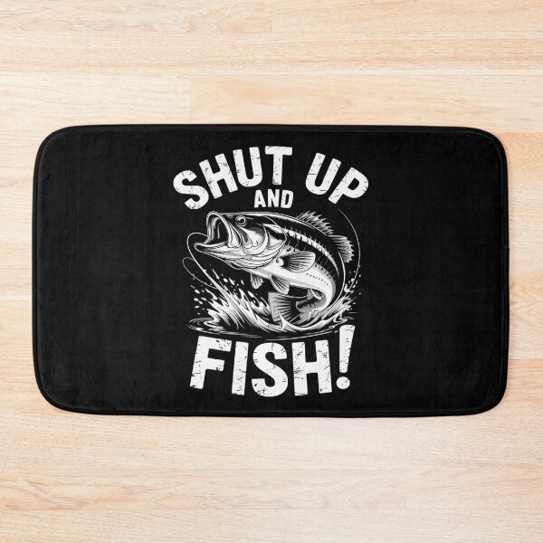 Item preview, Shut Up & Fish Fisherman Humor Angler Joke Fishing  designed and sold by FadeOfThrone.
