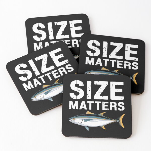 Item preview, Size Fish Matters Tuna Fishing Humor designed and sold by MarryIsMonth.