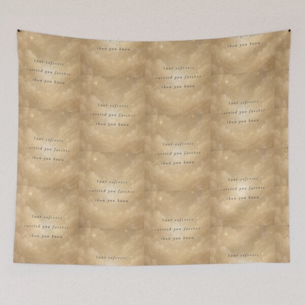 Item preview, Your Softness Carried You Farther Than You Know – Gentle Strength Quote Art designed and sold by BlessedStudio31.