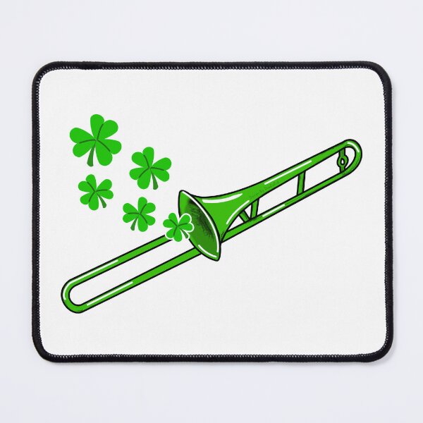 Item preview, St Patrick's Day Trombone Trombonist Irish Musician designed and sold by doodlerob.