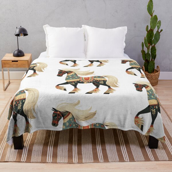 Item preview, Black folk horse designed and sold by MendaciousMina.