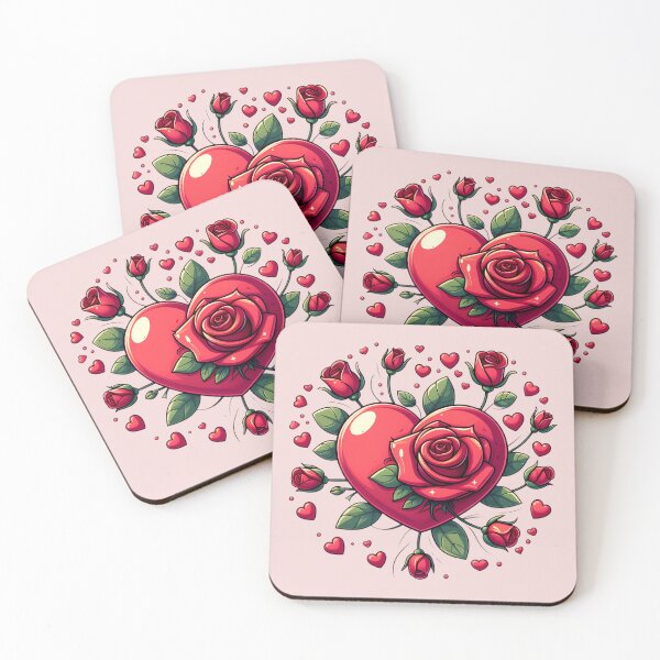 Item preview, Heart and Roses – Symbol of Love designed and sold by Art-Arcade6.
