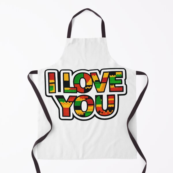 Item preview, I Love You – Kente Cloth Typography Art designed and sold by The Crimson Halo.