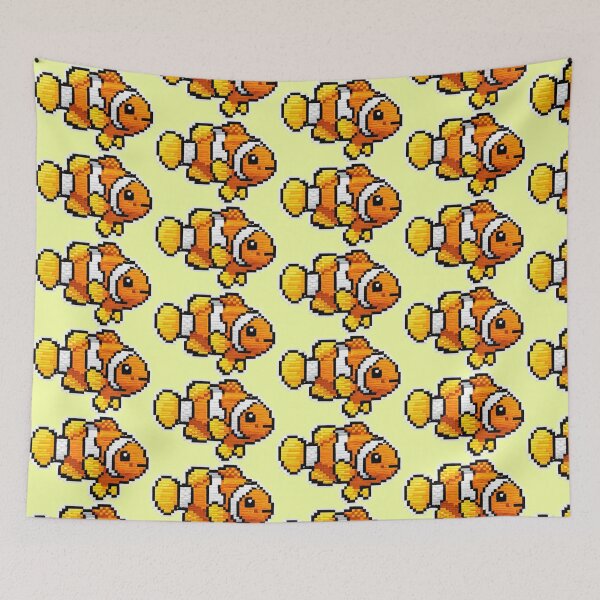Item preview, Classic Clownfish - Yellow Fin Embroidery Style Art designed and sold by NandaFajarSu.