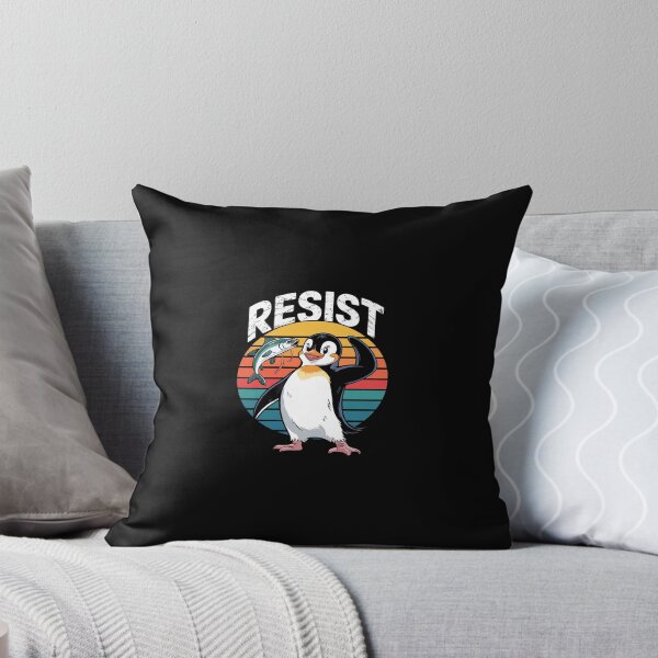 Item preview, Resist Penguin Activism Penguins Protest Against Tariffs  designed and sold by SyntaxClaw.