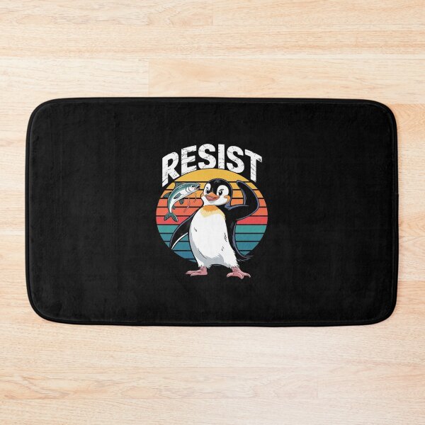 Item preview, Resist Penguin Activism Penguins Protest Against Tariffs  designed and sold by SyntaxClaw.