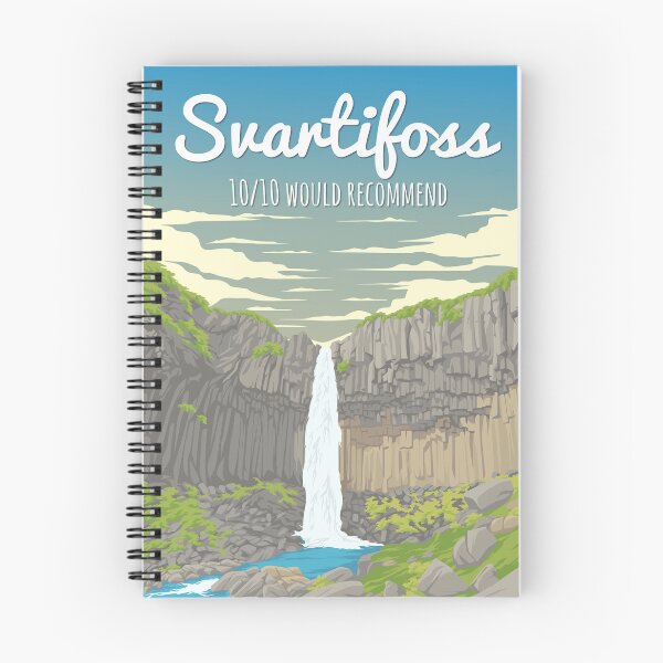Item preview, Svartifoss Iceland - 10/10 Would Recommend - Retro Travel Poster designed and sold by Stadify.