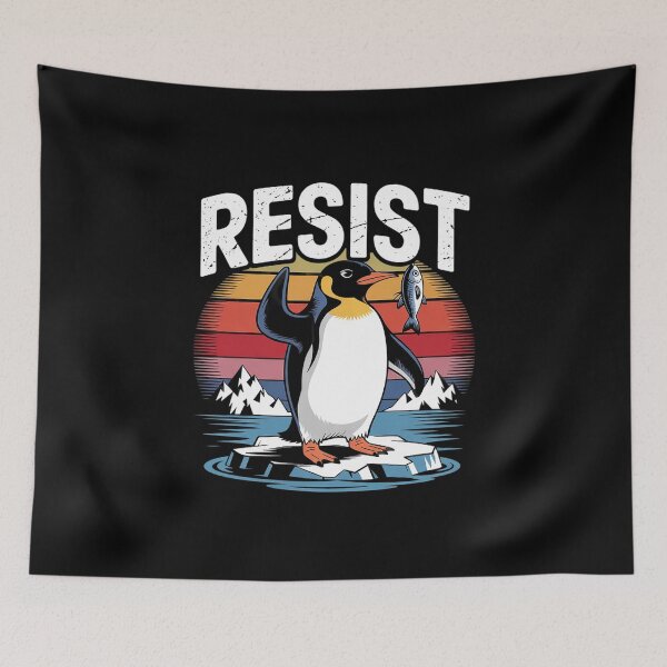 Item preview, Resist Penguin Activism Protest  designed and sold by AquaKiev.