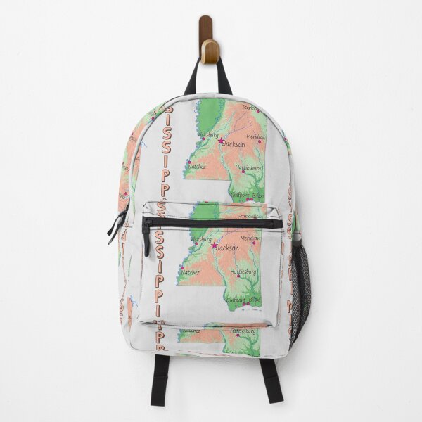 Item preview, Mississippi State Topographic Art Map designed and sold by mashmosh.